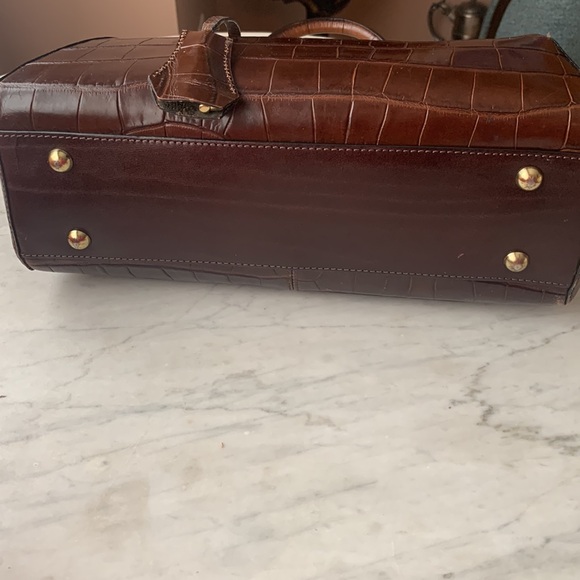 Fossil Leather Y2K Reptile Embossed Unusual Structured Bag 💥 - Picture 8 of 16